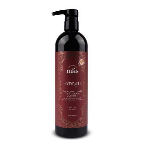 MKS eco Hydrate Conditioner, Original Scent - 25 fl oz - Nourish & Moisturize Hair, Protect Against Breakage - Moroccan Argan Oil, Hemp Seed Oil - Vegan, Cruelty Free