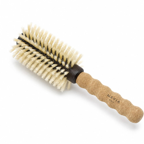 MAVIA Boar Bristle Round Brush 2.75 Inch for Fine Thin Hair