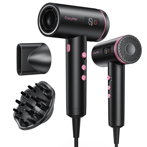 Hair Dryer, 1800W Ionic Hair Dryer with Smart Mode (Baby/Men/Women)