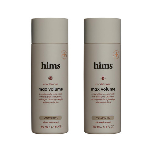 hims Max Volume Conditioner, Biotin, Citrus Spice Scent, 2 Pack, 6.4 Fl Oz
