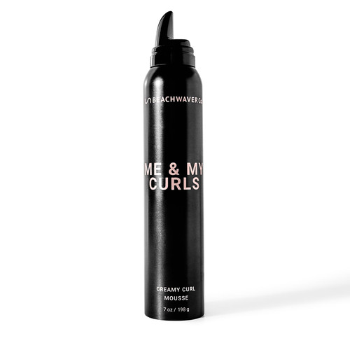 Beachwaver The Co. Me & My Curls Creamy Curl Mousse - Full Size (7 Oz) | Lightweight, Creamy Vegan Mousse For Curls, Coils, and Waves - Defines Natural Texture and Enhances Shine | Bondi Beach Day