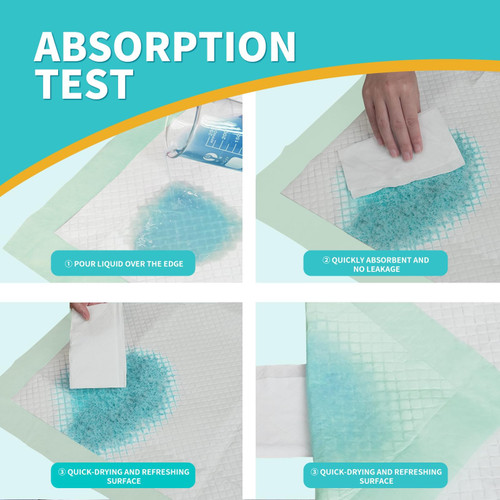 MILDPLUS Disposable Bed Pads 40"X36" Extra Large Chucks Pads for Adults 130G Heavy Duty Pads Super Absorbent Underpads Waterproof Pee Pads for Incontinence, Mattress or Large Pets [100x91CM, 20pcs]
