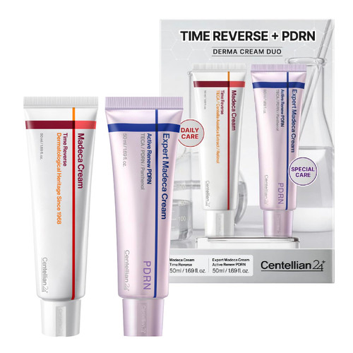 CENTELLIAN 24 Madeca Cream Time Reverse + Active Renew PDRN Cream Duo