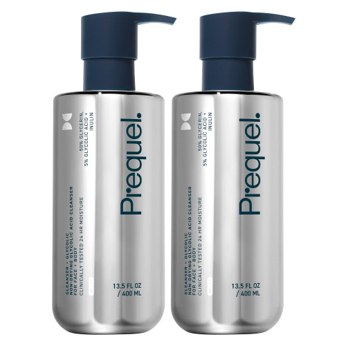Prequel Skin Gleanser GA AHA Glycolic Body Wash, 50% Glycerin Face Cleanser