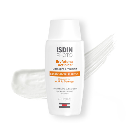 ISDIN Eryfotona Actinica Mineral Face Sunscreen SPF 50+, 3.4 fl oz
