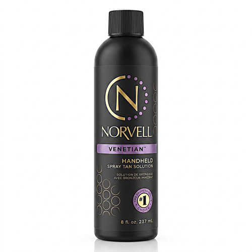 Norvell Premium Spray Tan Solution Venetian 8 fl oz – Professional Sunless Tanning Formula for Natural Bronze Glow, Streak-Free, Fast-Drying, Long-Lasting Color