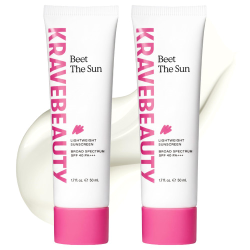 KraveBeauty Beet The Sun SPF 40 PA+++ Sunscreen, 2 Pack, 2 x 50 mL