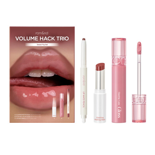 rom&nd Volume Hack Trio | 3 Step Plumping Lip Kit | Sweet Fig Set