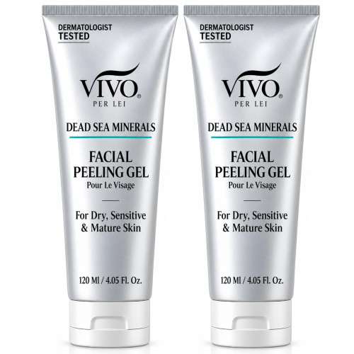 Vivo Per Lei Facial Peeling Gel - Exfoliates Dead Skin - Gentle - 4.05 Oz
