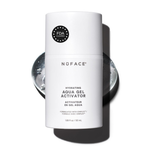 NUFACE IonPlex Aqua Gel Activator - The FDA-Cleared Un-Dupeable Microcurrent Facial Device Conductive Gel for Face & Body Devices + Hyaluronic Acid & Glycerin 24-Hour Hydration, 1.69 oz