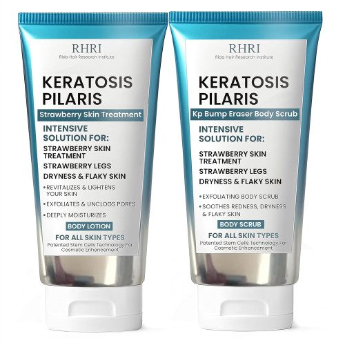KP Bump Eraser Body Set with 10% AHA Keratosis Pilaris Treatment for Bumps