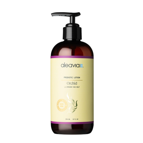 Aleavia Orchid Prebiotic Body Lotion – Lightly Scented, All-Natural Moisturizing Body Lotion with Organic Essential Oils for Soft, Smooth Skin – 12 Oz