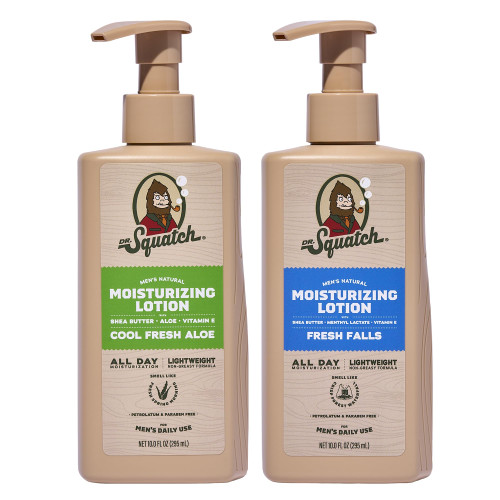 Dr. Squatch Natural Hand and Body Lotion for Men (10 fl oz, 2-Pack)