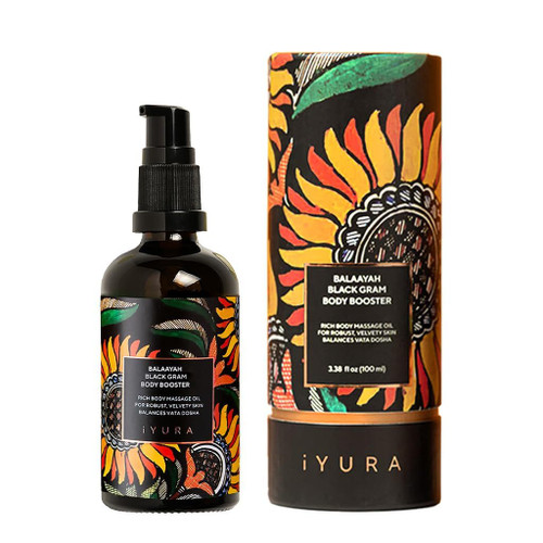 iYURA Balaayah Black Gram Body Oil for Crepey, Sagging Skin on Arms & Legs