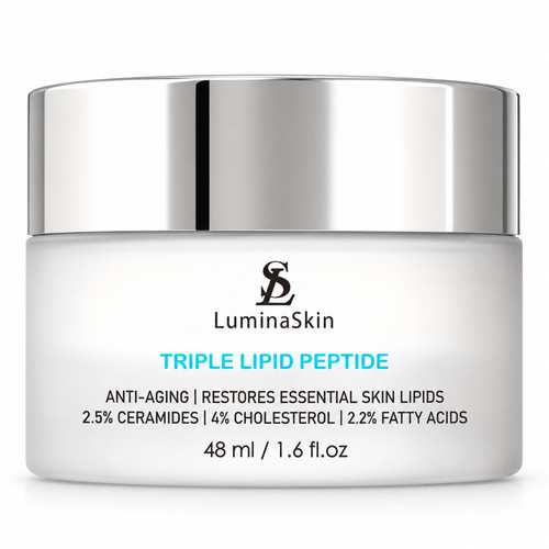 LuminaSkin Triple Lipid Peptide - Restore & Fix Mature Skin Advanced Anti-Aging Cream for Radiant, Smooth Skin