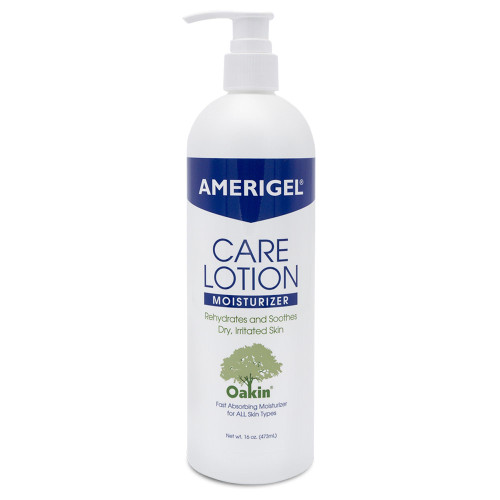 AMERIGEL Care Lotion | Hypoallergenic Moisturizer Rehydrates & Soothes Dry Irritated Skin | Supports Diabetic Skin Care, Minimizes Appearance of Hemosiderin Staining & Venous Stasis Dermatitis (16 oz)