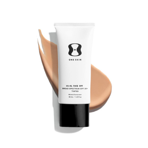 oneskin OS-01 Face SPF 30, Mineral Sunscreen, Broad Spectrum, Light/Medium