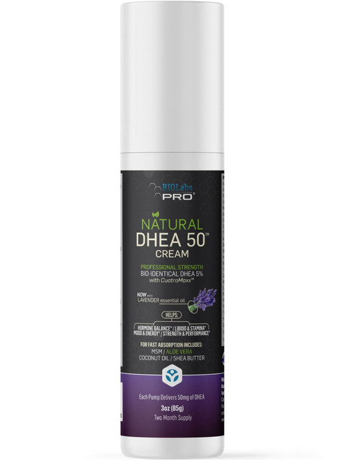 DHEA All Natural Bioidentical 50mg DHEA Cream, Organic Fenugreek, Maca Root