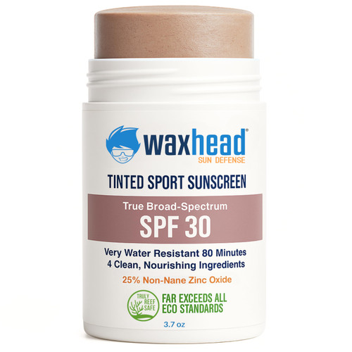 Waxhead Tinted Reef Safe Zinc Oxide Sunscreen Stick Face SPF 30 Big 3.7oz