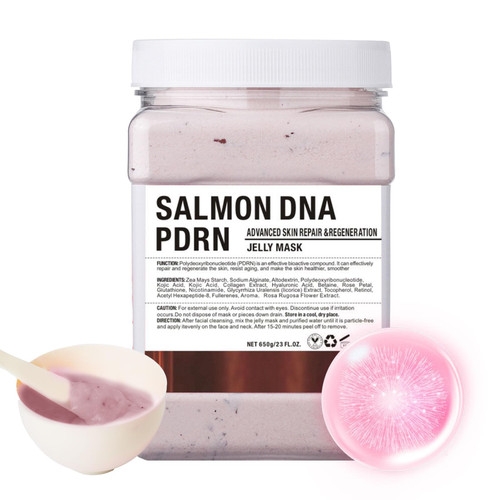 DR MEINAIER Salmon Mask for Face with PDRN Serum, Jelly Face Mask Texture, Korean Salmon DNA Inspired Formula, Hydrating Gel Mask for Skincare Routine