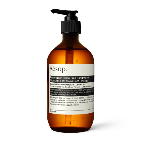 Aesop Resurrection Rinse-Free Hand Wash, Alcohol-Based Gel, 16.9oz