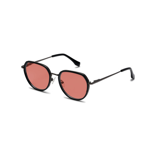 BRADDELL FL-41 Rose Tinted Photochromic Migraine Light Sensitivity Glasses for Fluorescent LED Glare, Photophobia and Concussion