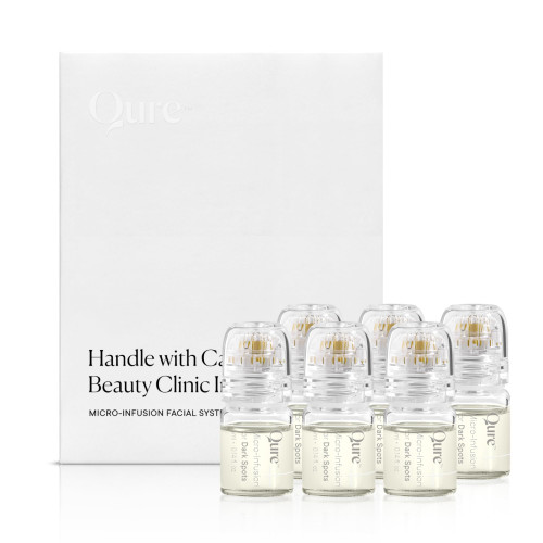Qure Micro-Infusion System for Face - Clear Formula for All Skin Types, Easy 5min at-Home Skincare Facial Application - 3 Month Supply