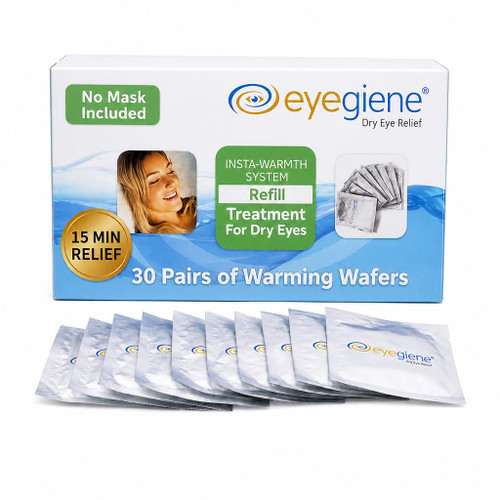 Refills 30 Pairs of Warming Wafers for Insta-Warmth Eye Mask, No Mask