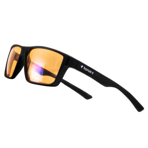 Horus X • Blue Light Glasses Men Women | Blue Light Blocking Glasses for Screen Anti-Fatigue Eye Migraine | Gaming Amber V3