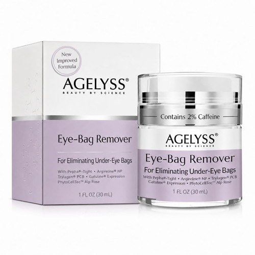 Agelyss Eye Bag Remover - For Dark Circles, Under Eye Bags, Puffiness, and Wrinkles - Brightening, Lifting & Hydrating Under Eye Cream - Paraben-Free, Fragrance-Free, Vegan - 1 FL OZ