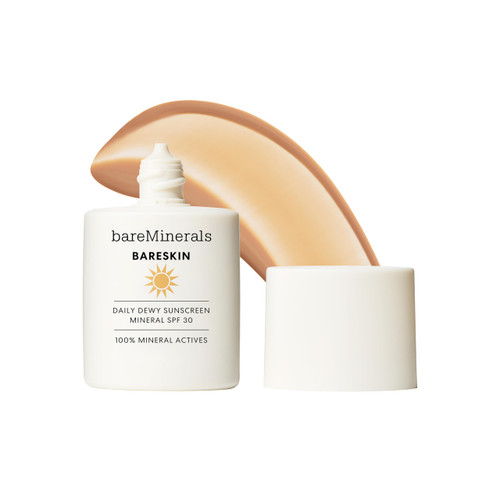 bareMinerals BareSkin Daily Dewy Mineral Sunscreen, Sheer Medium, 1 oz