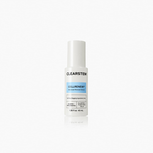 CLEARSTEM - CELLRENEW - Collagen Stem Cell Serum - Acne + Youthful Skin Face Serum - Hyaluronic Acid, Reishi, Aloe Vera - Facial Skin Care Products - Gluten Free, Cruelty Free - 1.35 Fl Oz / 40 mL