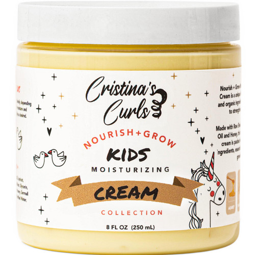 Cristina's Curls Hair Moisturizing Cream for Kids, Daily Leave-In Moisturizer for Curly Hair, Hydrating Hair Cream for Dry Curls, Sulfate-Free Plant-Based