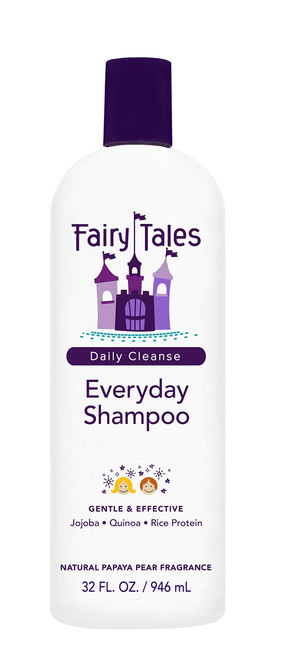 Fairy Tales Daily Cleanse Everyday Kids Shampoo - Gentle Natural Defining Shampoo, Tangle Free, Moisturizing and Hydrating Formula, Clean and Natural Ingredients -Paraben Free - 32 oz.