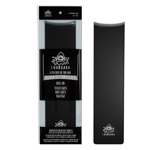 Authentic Cooboard Balayage Board with Teeth | Original Highlighting Paddle from The Maker of Cooboard Hair Highlighting Kit | Easy to Clean, Sturdy, Lightweight (Cooboard XL Black)