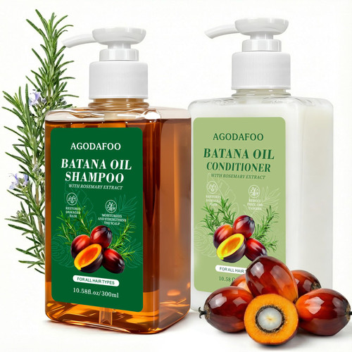 Batana Oil Shampoo and Conditioner Set for Hair Growth, Batana Oil Shampoo