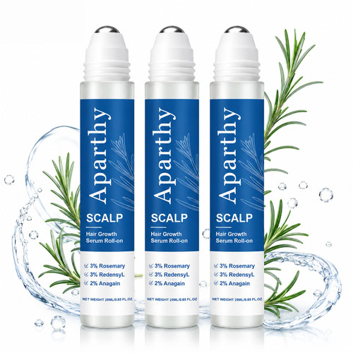 Aparthy Hair Growth Roll On, Hair Growth Serum, Strengthens Hair (3PCS)