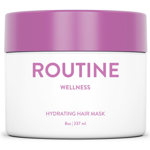 Routine Wellness Hydrating & Conditioning Hair Mask, 8oz, Rose Hips