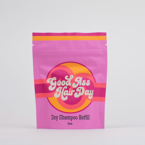 Good A- Hair Day Dry Shampoo Refill (Dark), All Natural, Talc-Free, Absorbs Oil