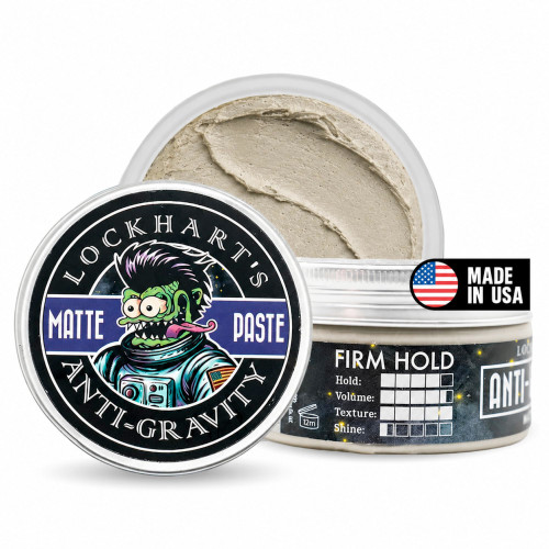 Lockhart's Anti-Gravity Matte Paste for Men, Firm Hold, Volume, 3.4 oz