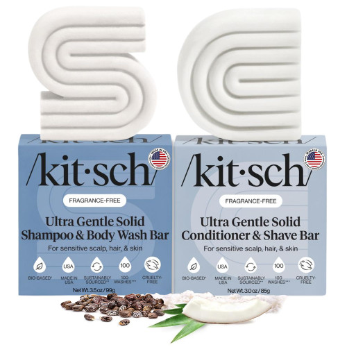 Kitsch Ultra Sensitive Fragrance-Free Bar Soap for Sensitive Skin & Scalp