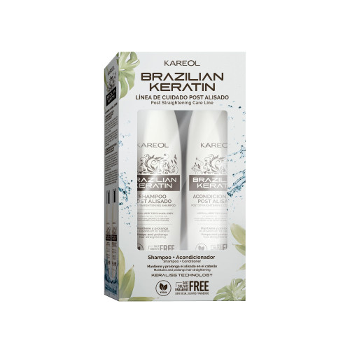 Kareol Post Straightening Keratin Shampoo and Conditioner, Sulfate Free