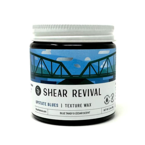 Shear Revival Upstate Blues Texture Wax - Strong Hold, Neutral Finish.