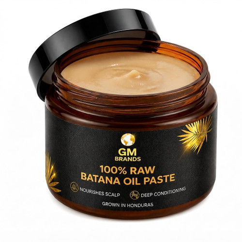 GM BRANDS 100% Raw Batana Oil Paste For Damaged Weak & Thinning Hair 4oz