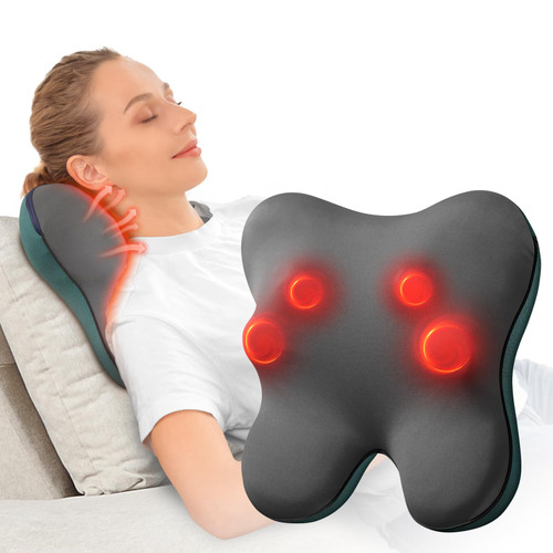 BOB AND BRAD Back Massager with Heat FSA Eligible/HSA Eligible, EZBack Corded Back Massager for Pain Relief Deep Tissue, Shiatsu Back and Neck Massage Pillow, Soothing Full-Body Relief for Women Men