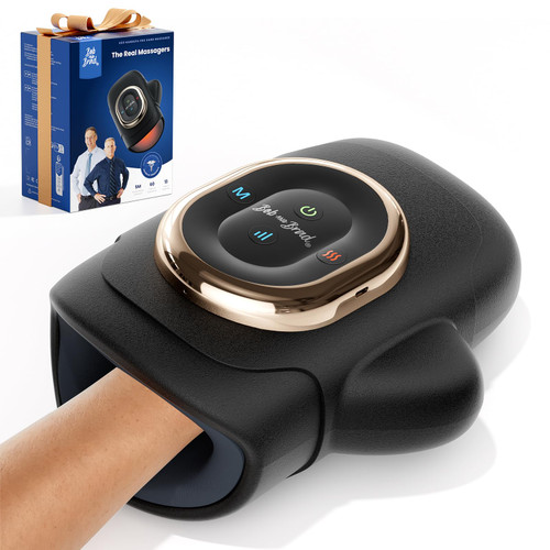 BOB AND BRAD Hand Massager with Heat and Compression, Individual Fingers, FSA-HSA Eligible, Portable HandSpa Pro Hand Massager for Arthritis and Carpal Tunnel, Pain Relief, Fathers Day Dad Gifts