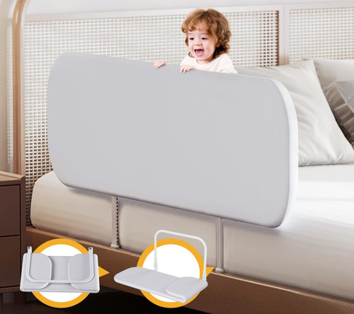 strenkitech Toddler Bed Rails for Travel - Baby Guard Bed Rail Portable for Crib, Twin, Queen, Full, King Size Beds - Easy to Assemble, Safety Bed Side Rail for Toddlers and Kids