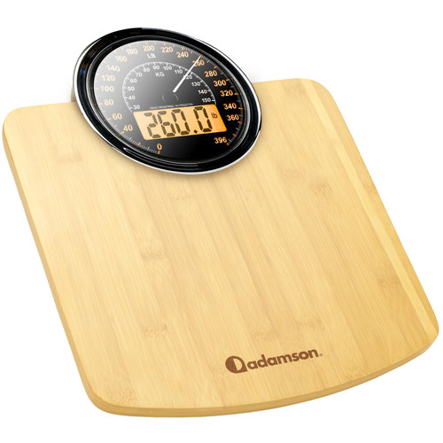 Hybrid Bathroom Scale - Analog & Digital Display, Accurate to 400 lbs
