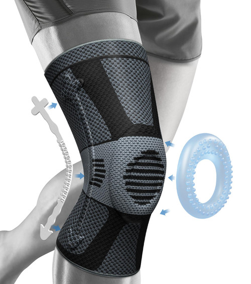 NEENCA Professional Knee Brace for Pain Relief, Medical Knee Compression Sleeve, Knee Support with Horizontal Knit Tech for Meniscus Tear, ACL, Arthritis, Joint Pain, Runner, Workout