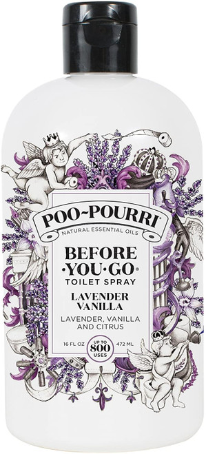 Poo-Pourri Before-You-Go 16 Ounce Refill Bottle, Lavender Vanilla